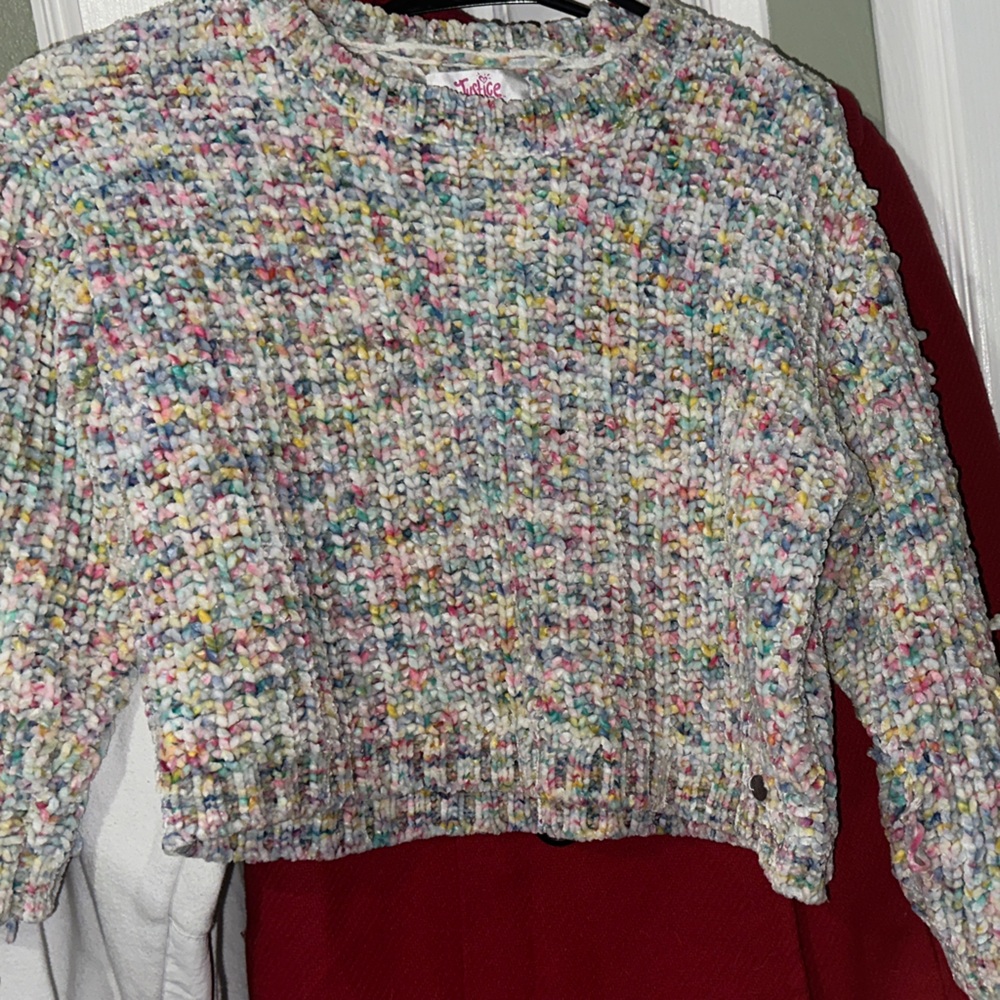 Justice Colorful Knit Sweater